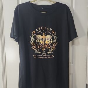 Basgiath War College Black Graphic Short Sleeve Tee 2X